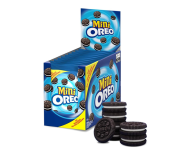 Biscoito recheado Mini Oreo original display com 10 unidades de 35g na Amazon