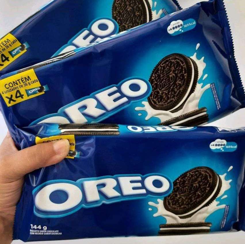 Biscoito recheado Oreo original multipack 144g na Amazon