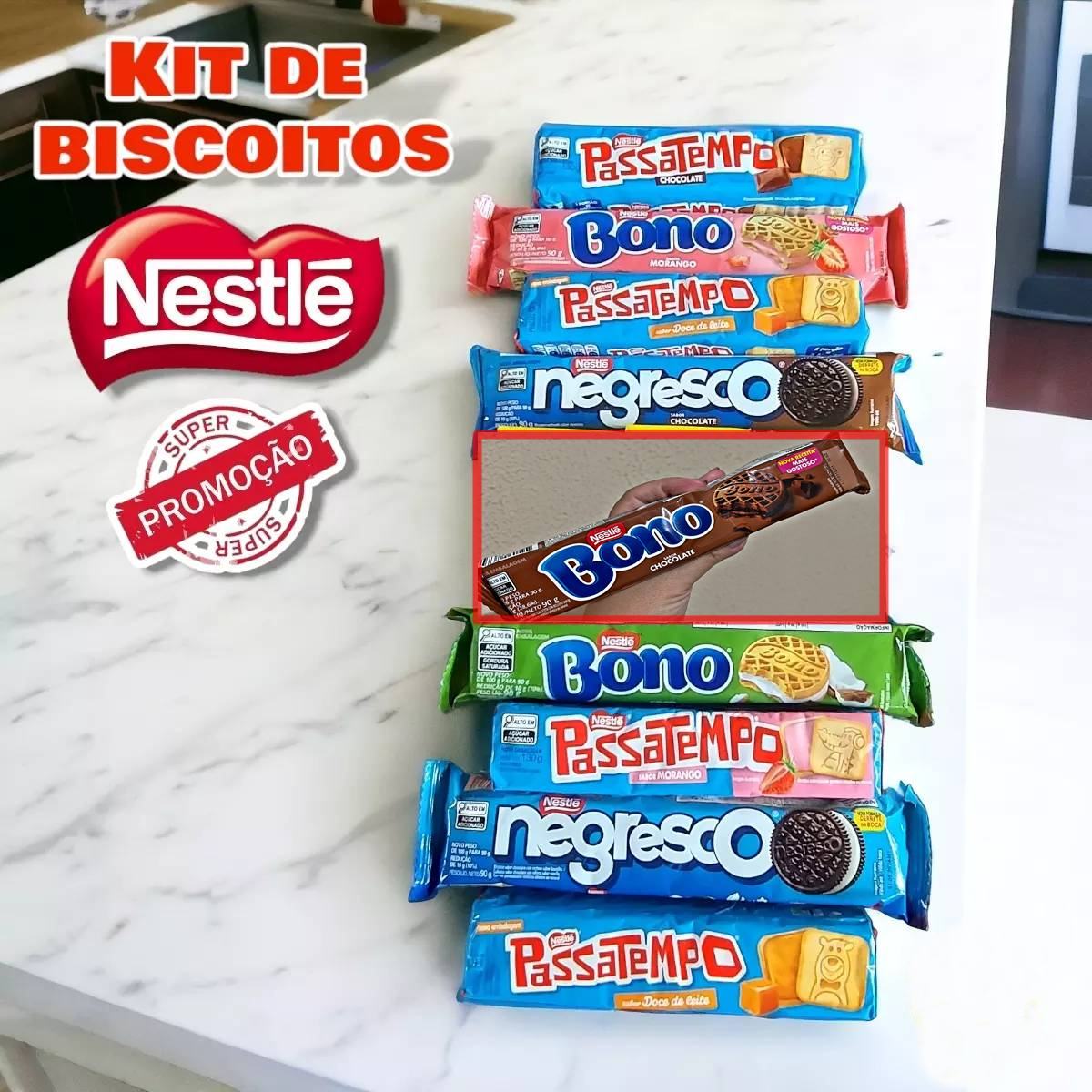 Biscoitos recheados Nestlé na Americanas