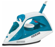 Black Decker Ferro de Passar Roupa, com Vaporizador, Base Antiaderente, Azul e Branco, Modelo FX2100, 220V na Amazon
