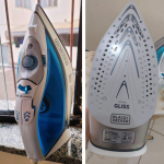 Black Decker Ferro de Passar Roupa, com Vaporizador, Base Antiaderente, Azul e Branco, Modelo FX3060, 110V na Amazon