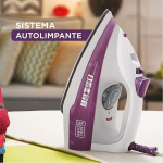 Black Decker Ferro de Passar Roupa, com Vaporizador, Base Antiaderente, Branco e Roxo, Modelo FX1000, 127V na Amazon