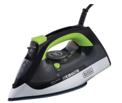 Black + Decker Ferro de Passar Roupa, com Vaporizador, Sistema Antigotejamento, Preto, Verde e Branco, Modelo FX2700, 127V na Amazon
