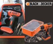 Black Decker Furadeira e Parafusadeira 3/8 Pol Bateria, com 13 Acessórios e Caixa Transparente, Modelo ‎LD12SP, Bivolt na Amazon