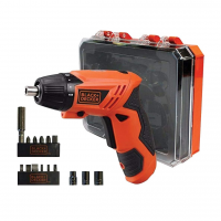 Black Decker Kit Parafusadeira A Bateria 6,3mm Com 15 Acessórios Para Ferramentas, Modelo KC4815K, Carregador Bivolt, 4,8V na Amazon