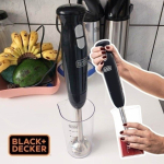 Black Decker Mixer Vertical, Portátil, com Haste em Inox, 2 Velocidades, Potência 300W, 220V na Amazon