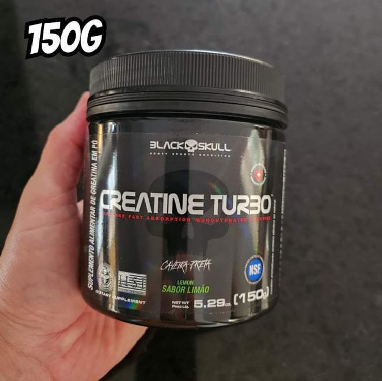 Black Skull Creatine Turbo Monohidratada – 150G Limão – Cor: Null na Amazon