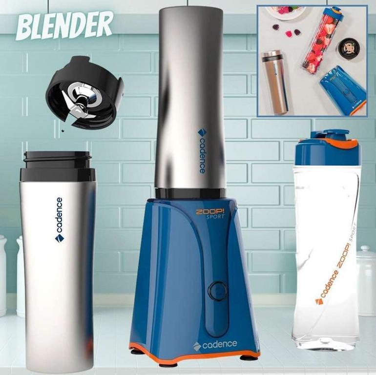 Blender Zoop Sport Inox Cadence com 2 Jarras na Amazon