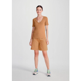 Blusa Básica Slim Hering em Algodão com Decote V - Feminina na Outlet Espaço Hering