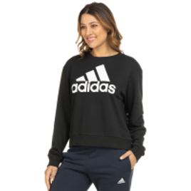 Blusa de Moletom Adidas Logo sem Capuz - Feminina na Centauro