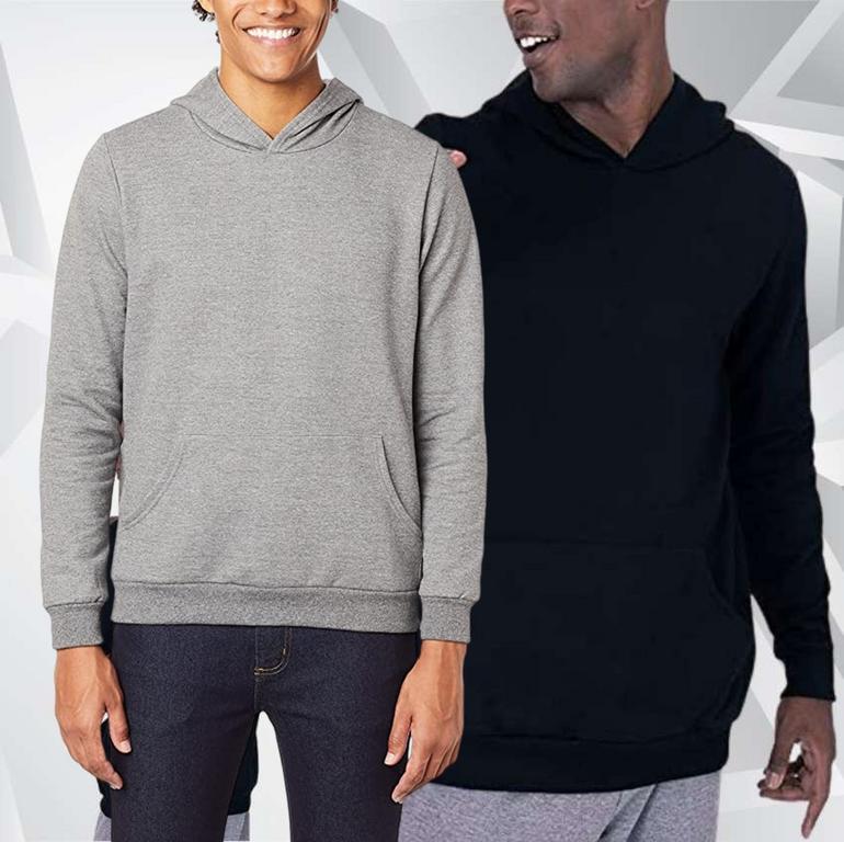 Blusa De Moletom Com Bolso E Capuz Masculino na Amazon