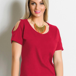 Blusa Detalhe com Recortes Moda Pop na Posthaus
