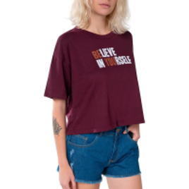 Blusa Feminina Ampla Com Estampa - Vermelho na Outlet Espaço Hering