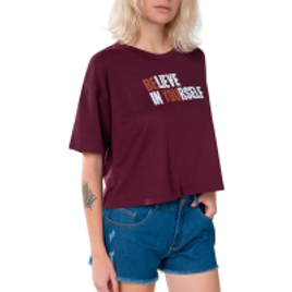Blusa Feminina Ampla Com Estampa - Vermelho na Outlet Espaço Hering