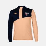 Blusa Manga Longa NB 1/2 Ziper Treino SPFC 2024, Masculino, Marinho/Laranja Fluor, GG na Amazon