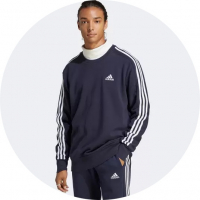 Blusa Moletom Adidas Essential 3 Stripes Masculina na Magazine Luiza