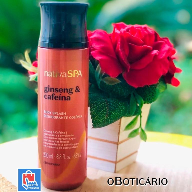 Body Splash Desodorante Colônia Nativa SPA Ginseng e Cafeína 200ml na oBoticário