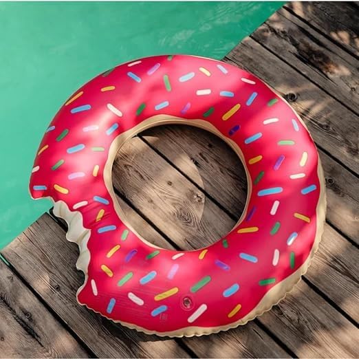 Boia Donuts Inflável Premium Rosquinha Mordida para Piscina Praia Festa Diversão Garantida Resistente e Confortável na Amazon