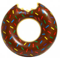 Boia Donuts Inflável Premium Rosquinha Mordida Para Piscina Praia Festa Diversão na Amazon