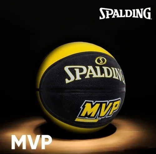 Bola de Basquete Spalding MVP Preto/Amarelo Tamanho 7 na Amazon