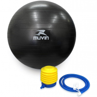 Bola De Pilates 65cm Muvin – Antiestouro – Suporta Até 300kg – Com Bomba – Ginástica – Fitness – Pilates – Yoga na Amazon