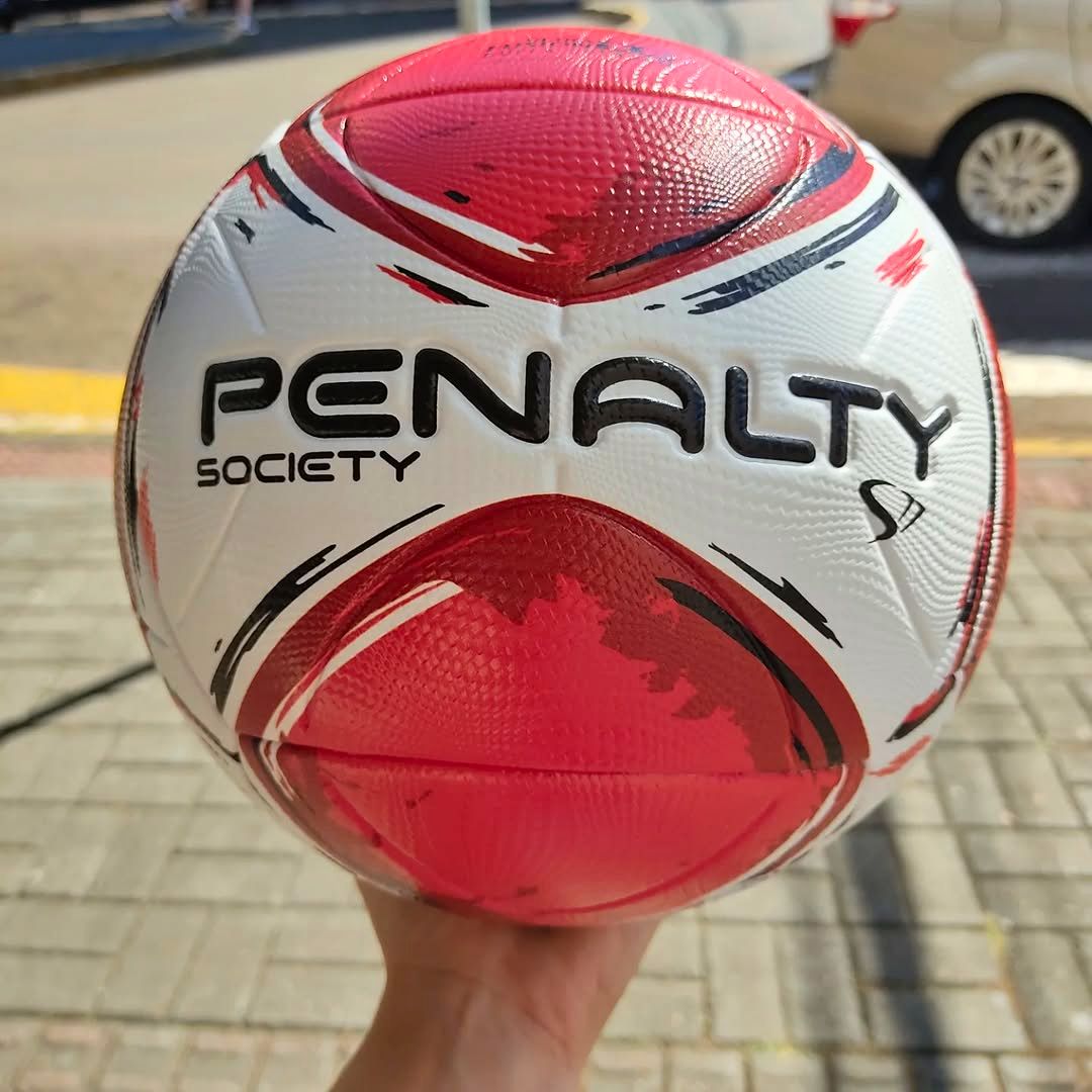 Bola Society Penalty S 11 R2 XXIIV – Branca/Vermelha na Amazon