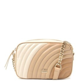 Bolsa Arezzo Tiracolo Bege Giorno Pequena Neutra na ZZ Mall