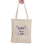 Bolsa de Moda Praia Ecobag Mar doce Lar Sacola Feminina Ecológica Algodão Cru na Amazon
