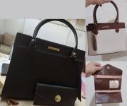 Bolsa Feminina Grande Mais Carteira com alça transversal Santorini Handbag na Amazon