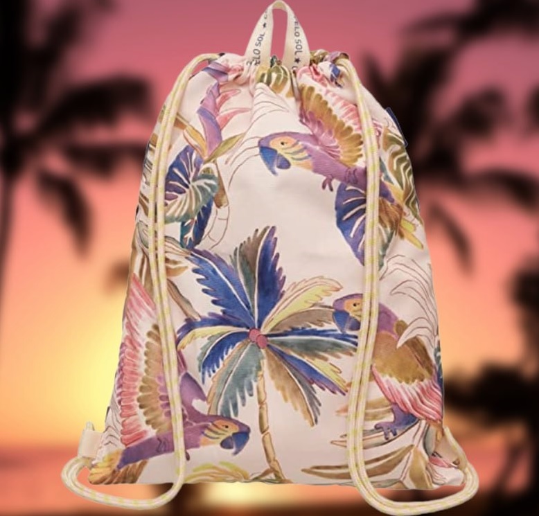Bolsa Praiana Aquarela Tropical Farm Estampada na Amazon