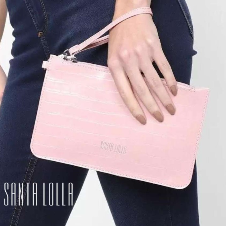 Bolsa Santa Lolla Clucth Croco Feminina na Magazine Luiza