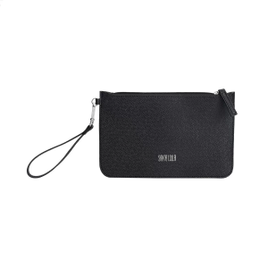 Bolsa Santa Lolla Clutch Risco Feminina - Preto na Zattini