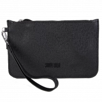 Bolsa Santa Lolla Clutch Risco Feminina - Preto na Zattini