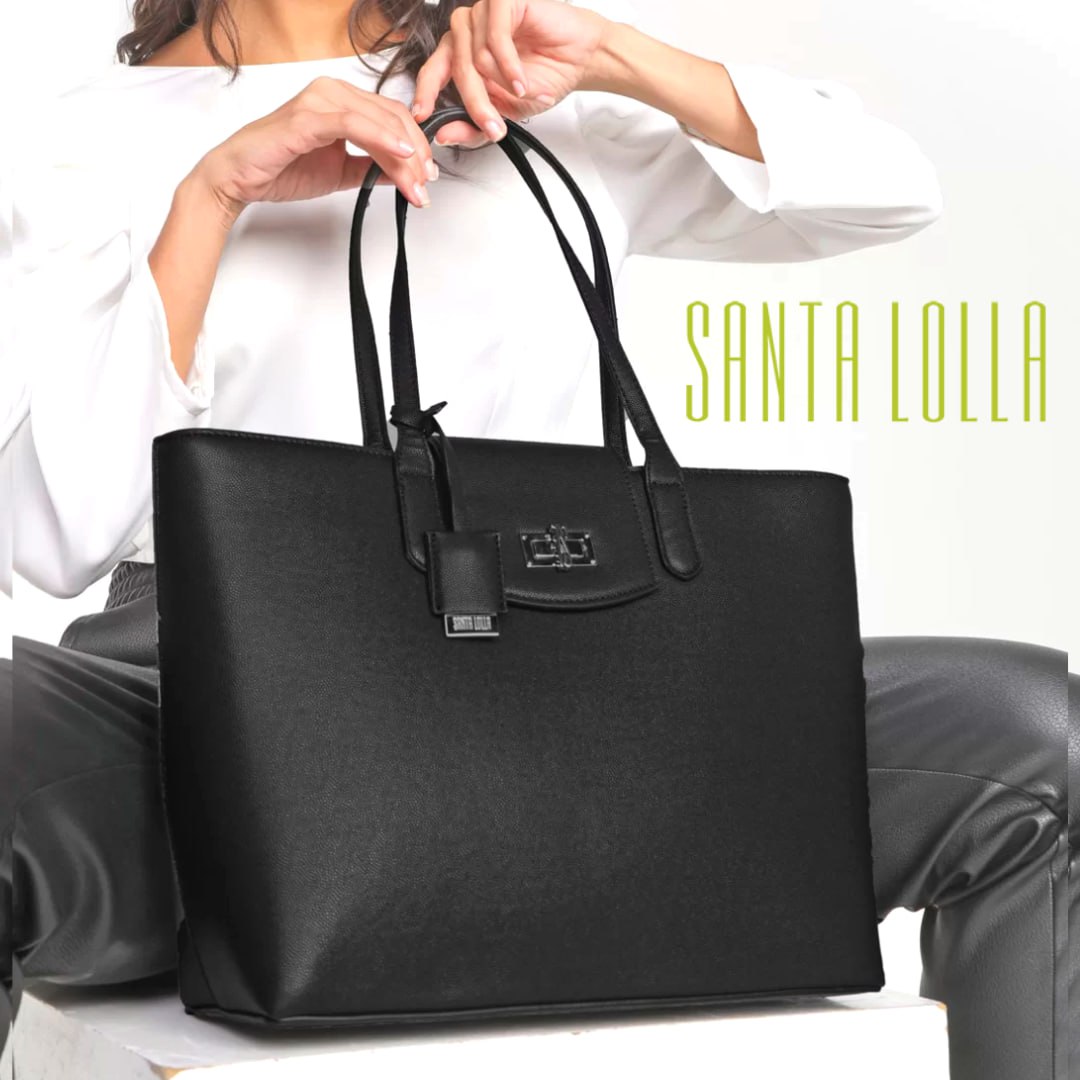 Bolsa Santa Lolla Sacola Preta na Dafiti