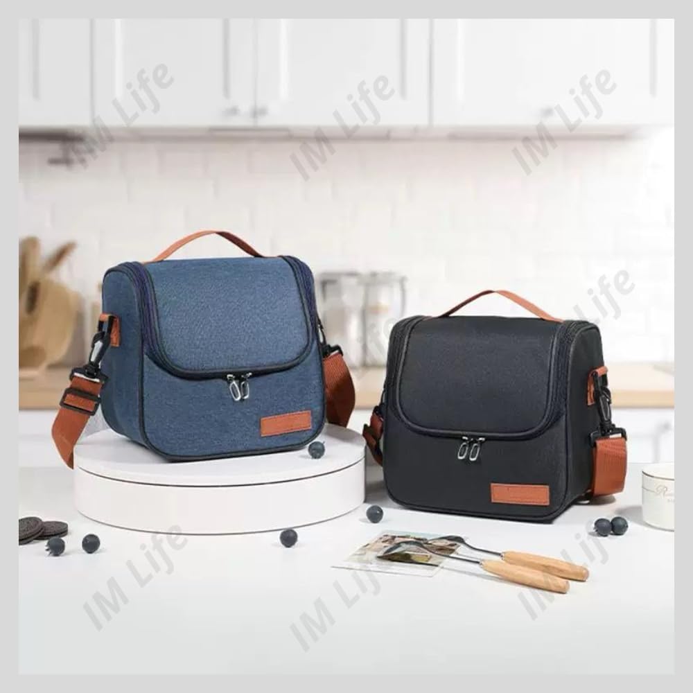 Bolsa Térmica Lancheira Para Marmita Trabalho Academia Escola e Passeios Lancheira Escolar Com Alça (Preto) na Amazon