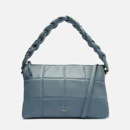 Bolsa Tiracolo Azul Arezzo Matelassê Média Tira Trançada na ZZ Mall