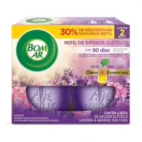 Bom Ar Difusor Elétrico Lavanda E Gerânio Refil 2 Unidades 16ml na Amazon