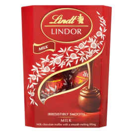 Bombom de Chocolate ao Leite com Recheio Cremoso Lindor Caixa 37g Lindt na Americanas