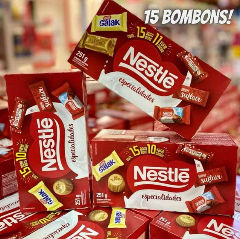 Bombom NESTLÉ Especialidades 251g na Amazon