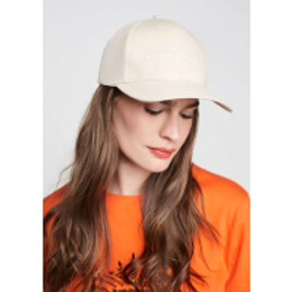 Boné Em Algodão Com Bordado - Off White na DZARM Hering