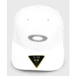 Boné Fechado Elástico Trican Cap Aba Curva Branco - Oakley na Kanui