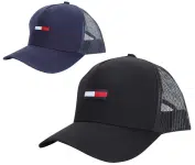 Boné Tommy Hilfiger Aba Curva Snapback Truncker Masculino na Magazine Luiza