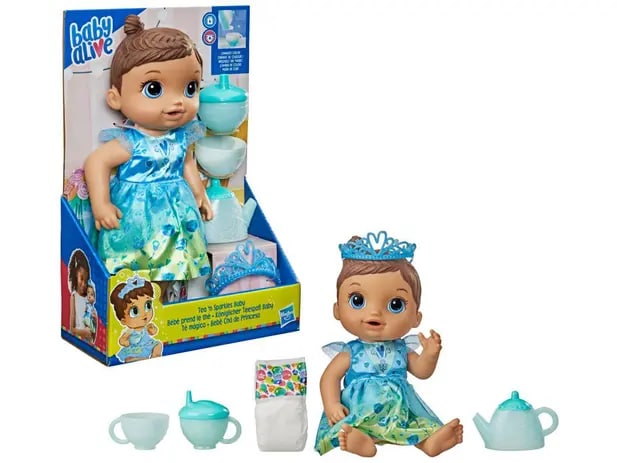 Boneca Baby Alive Chá de Princesa Morena na Magazine Luiza