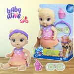 Boneca Baby Alive Dia no Spa – 22,5 cm de Cabelo Loiro – F5617 – Hasbro na Amazon