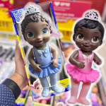 Boneca Baby Alive Doce Bailarina Negra Vestido Rosa, com Acessórios de Ballet – F1275 – Hasbro na Amazon