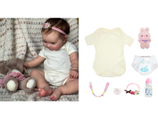 Boneca Bebê Reborn Corpo de Silicone com acessórios – Menina na Amazon