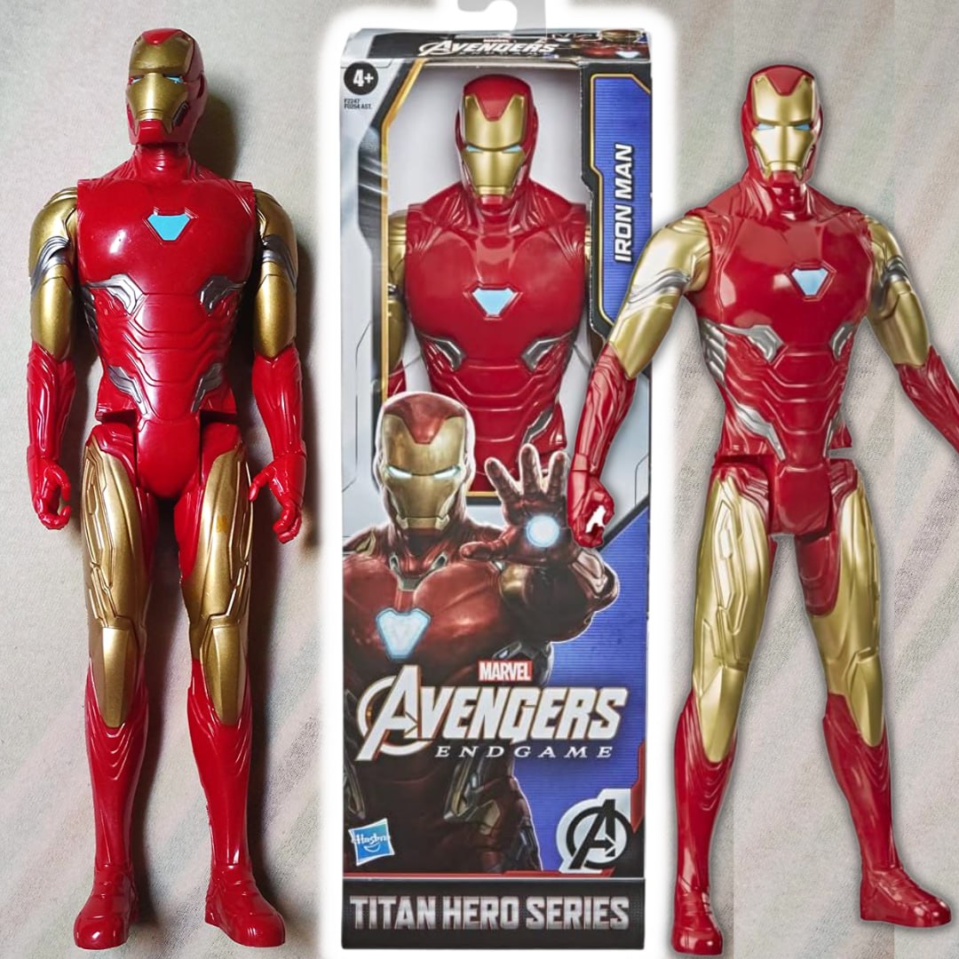 Boneco Marvel Avengers Titan Hero, Figura de 30 cm Vingadores – Homem de Ferro – F2247 – Hasbro, Vermelho e dourado na Amazon