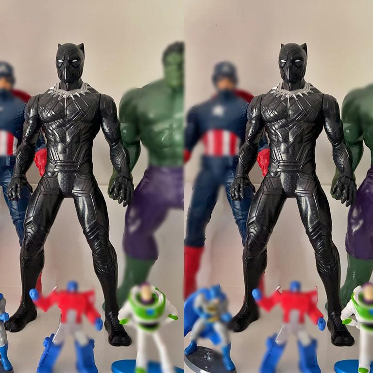 Boneco Marvel Olympus Pantera Negra – E5581 – Hasbro, Preto e prata na Amazon