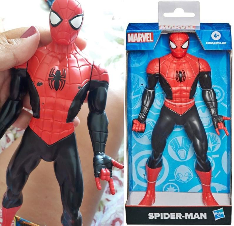 Boneco Marvel Spider Man Olympus Homem-Aranha – Figura de 24 cm, para crianças acima de 4 anos – F0780 – Hasbro, Vermelho e preto na Amazon