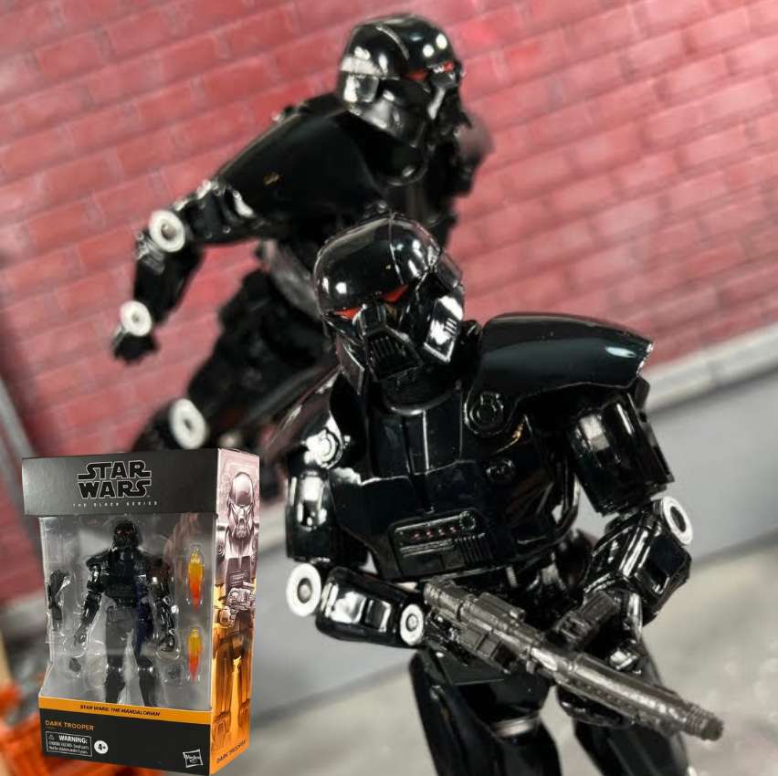 Boneco Star Wars The Black Series The Mandalorian, Figura 15 cm – Dark Trooper – F4066 – Hasbro na Amazon